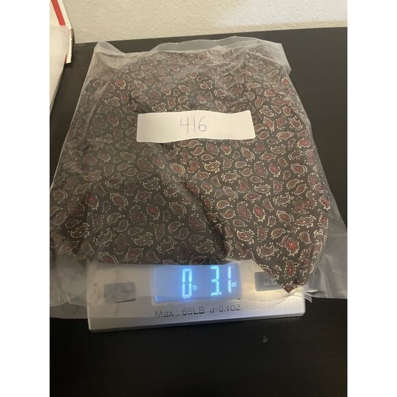 Vintage Womens Top Size 6 Brown Paisley Long Sleeve Button Up Prairie 60s FLAW - Picture 8 of 8